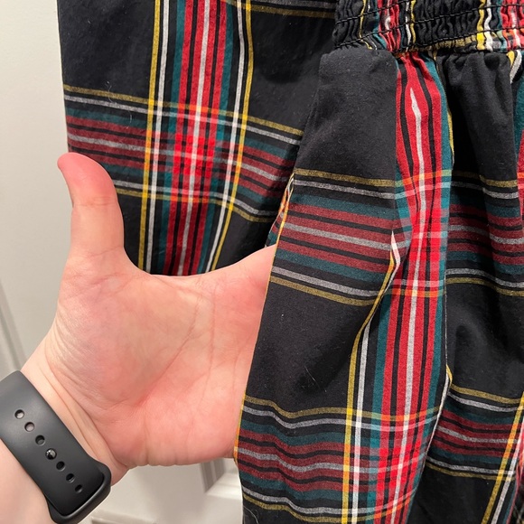 J. Crew Plaid Smocked Midi Dress - Picture 6 of 9